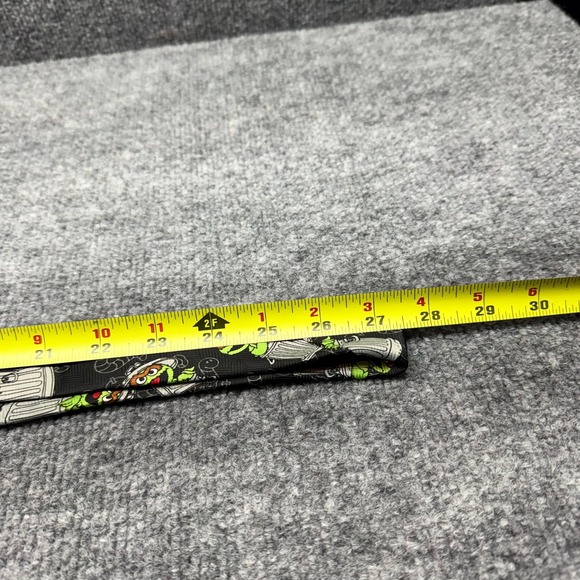 Sesame Street Oscar the Grouch Mens Neck Tie Black Green Polyester Fun - Picture 7 of 7